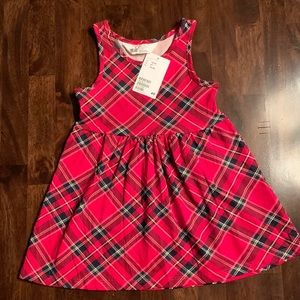 New with tags! H&M Girls 2T red plaid holiday dress